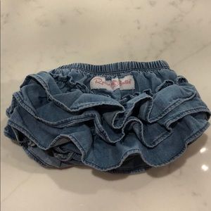 Girls’ 0-3 Month Denim RuffleButts